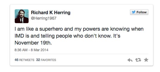 Richard-Herring-International-Men's-Day-Superhero